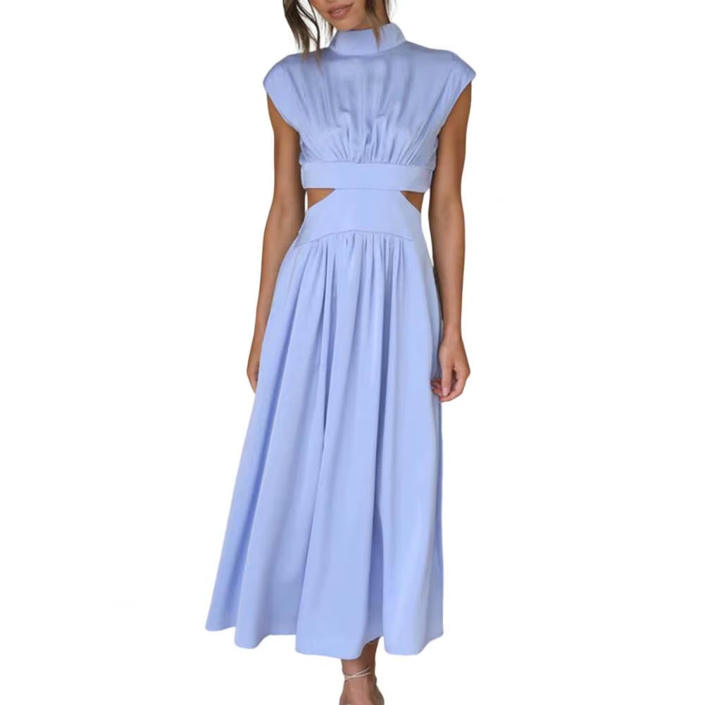 Effortless Grace: Elegant Casual Ruched Long Dress