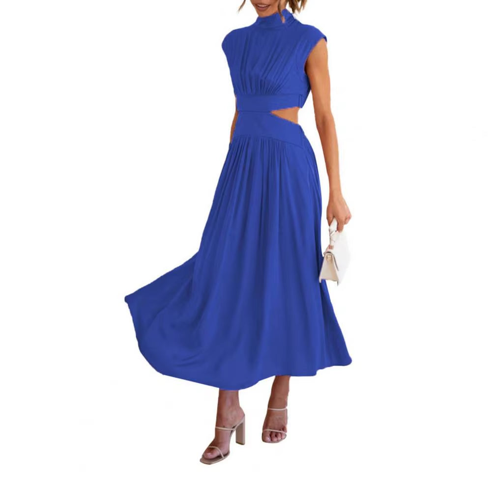Effortless Grace: Elegant Casual Ruched Long Dress